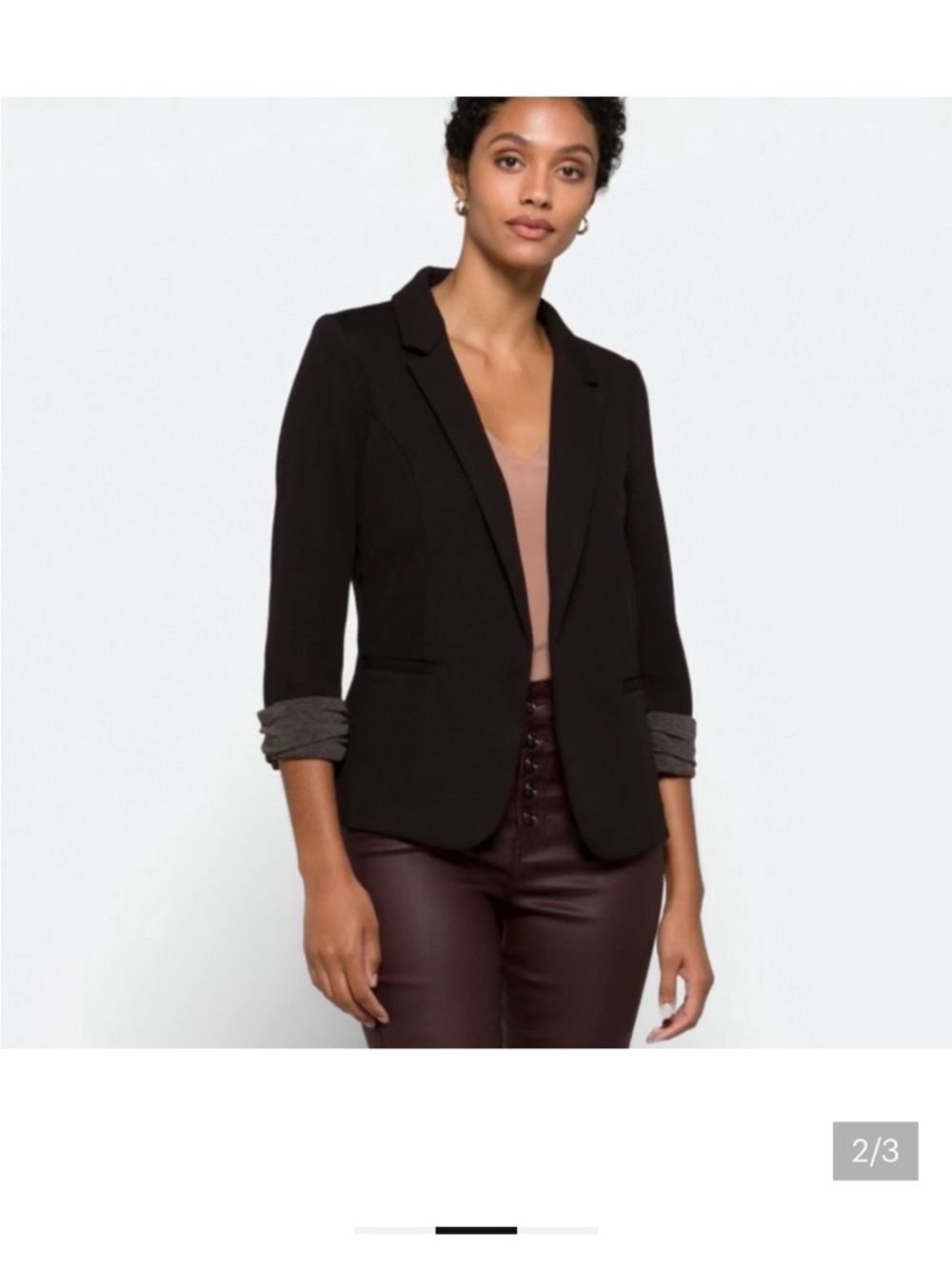 Skies Are Blue Black Blazer
Relaxed Fit Notched Lapel XL